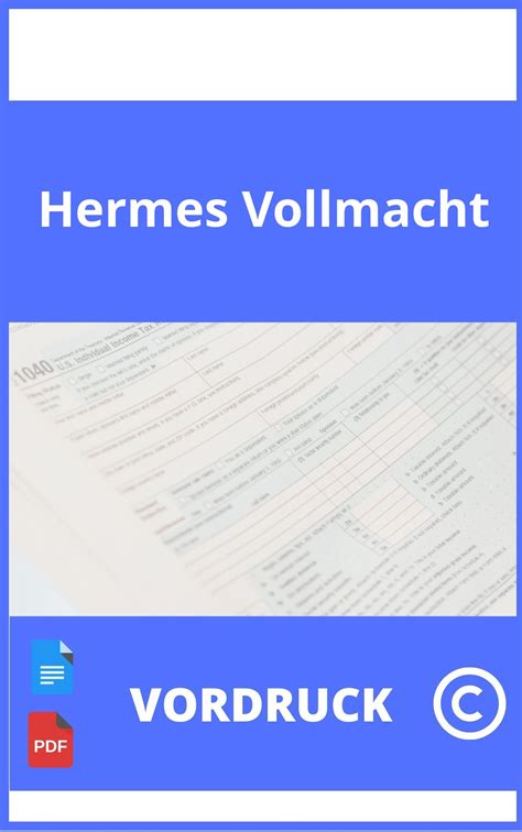 hermes vollmachtnummer|vollmacht Hermes vorlage word.